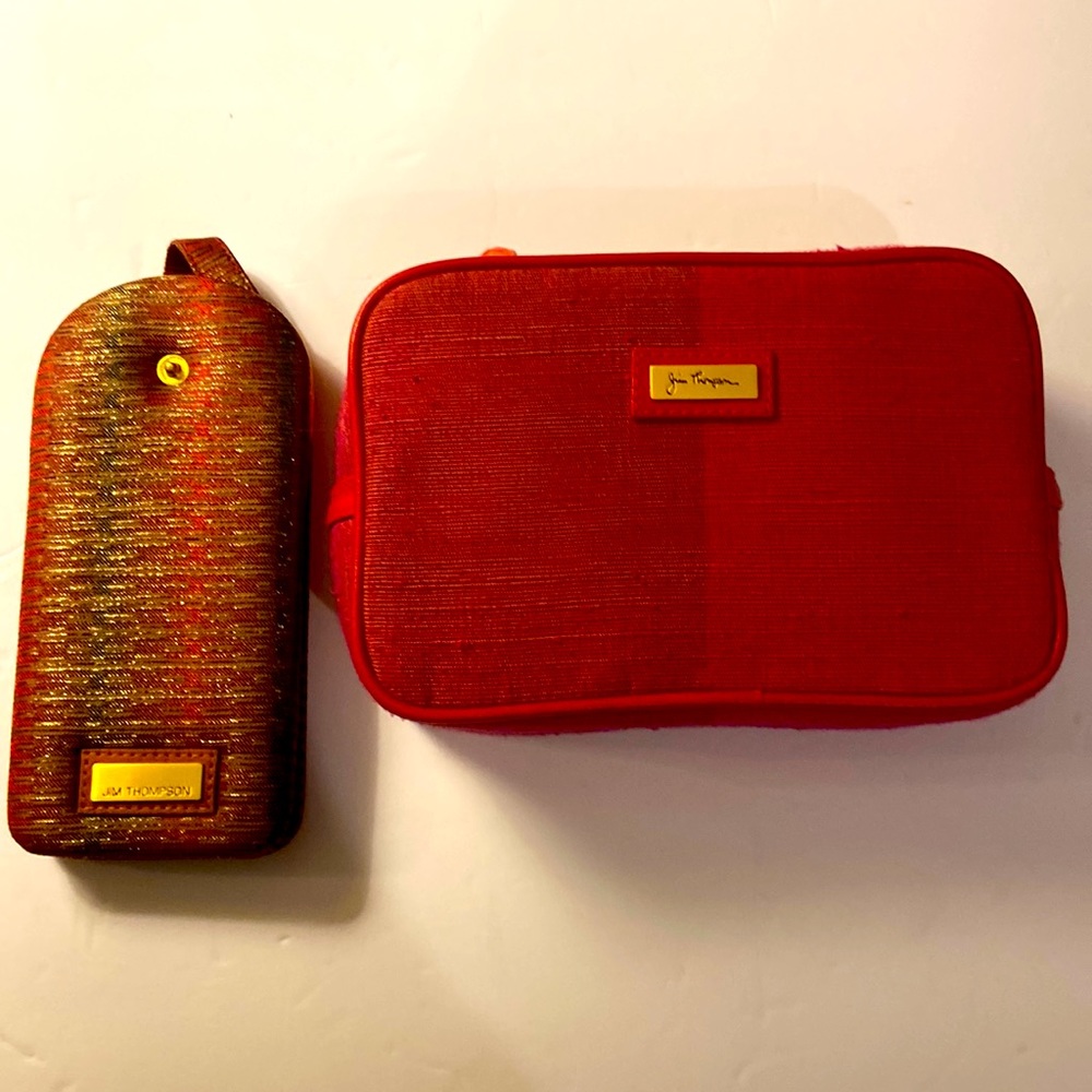 Jim Thompson Make Up Case and Eyeglasses Holder Set